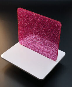 Pink Glitter Cast Acrylic 600x400x3mm