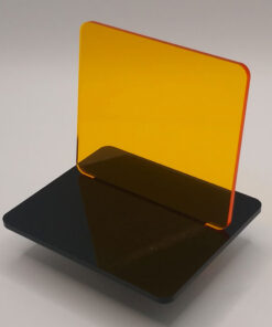 Fluorescent Orange Cast Acrylic 600x400x3mm