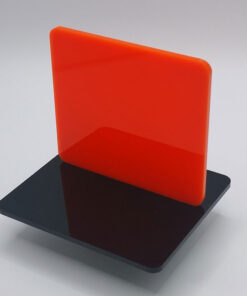 Translucent Orange Cast Acrylic 600x400x3mm