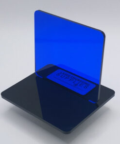 Transparent  Blue Cast Acrylic 600x400x3mm